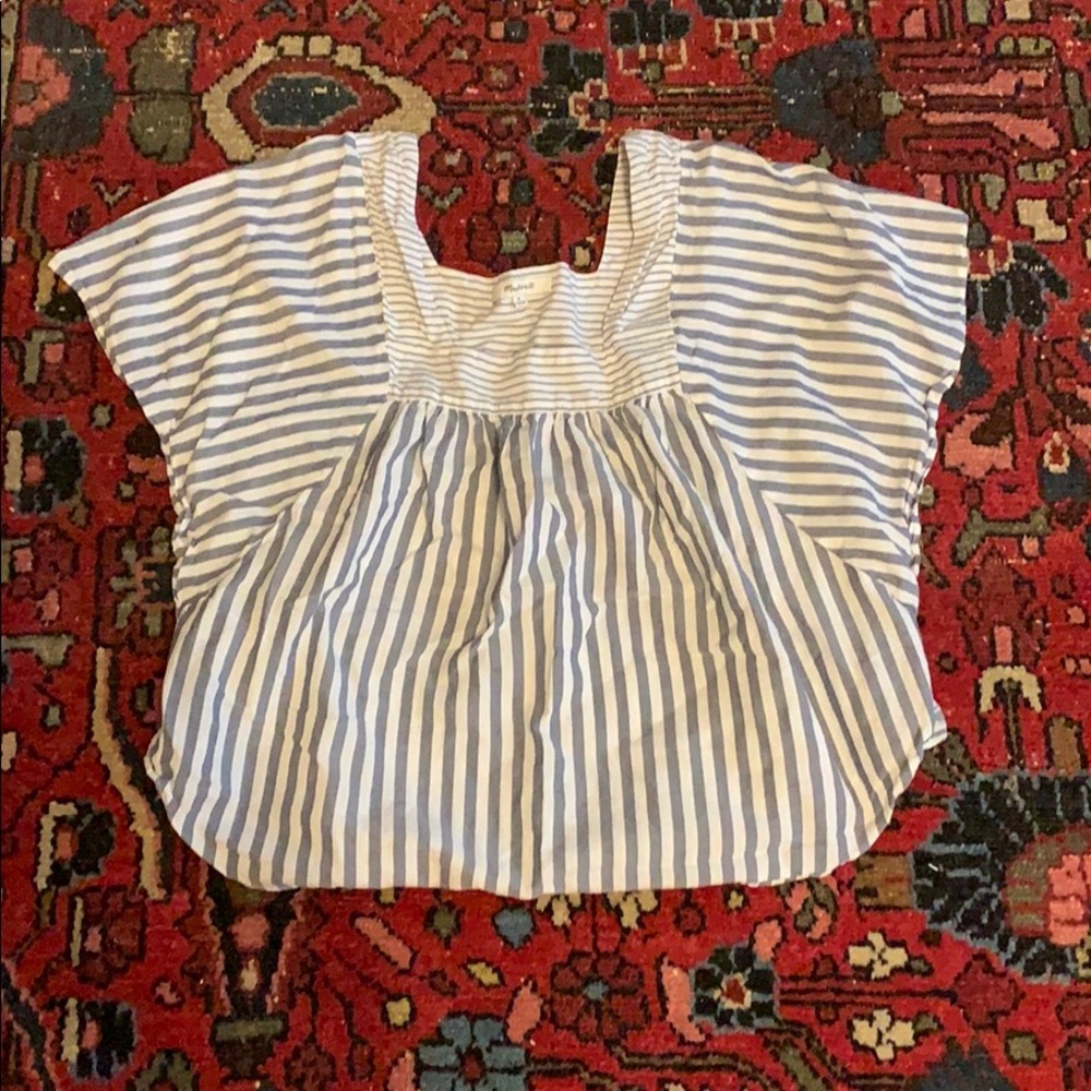 Madewell cotton butterfly stripe top